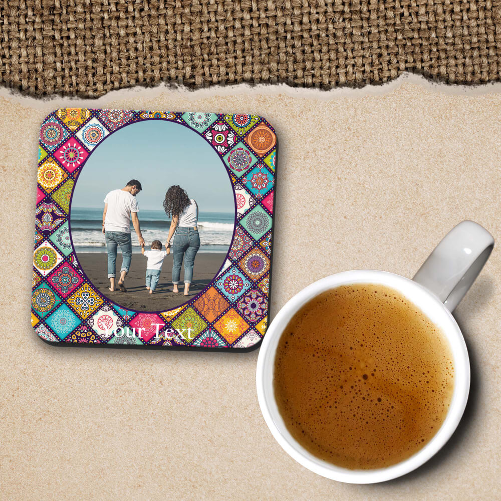 Mandala Photo Coasters