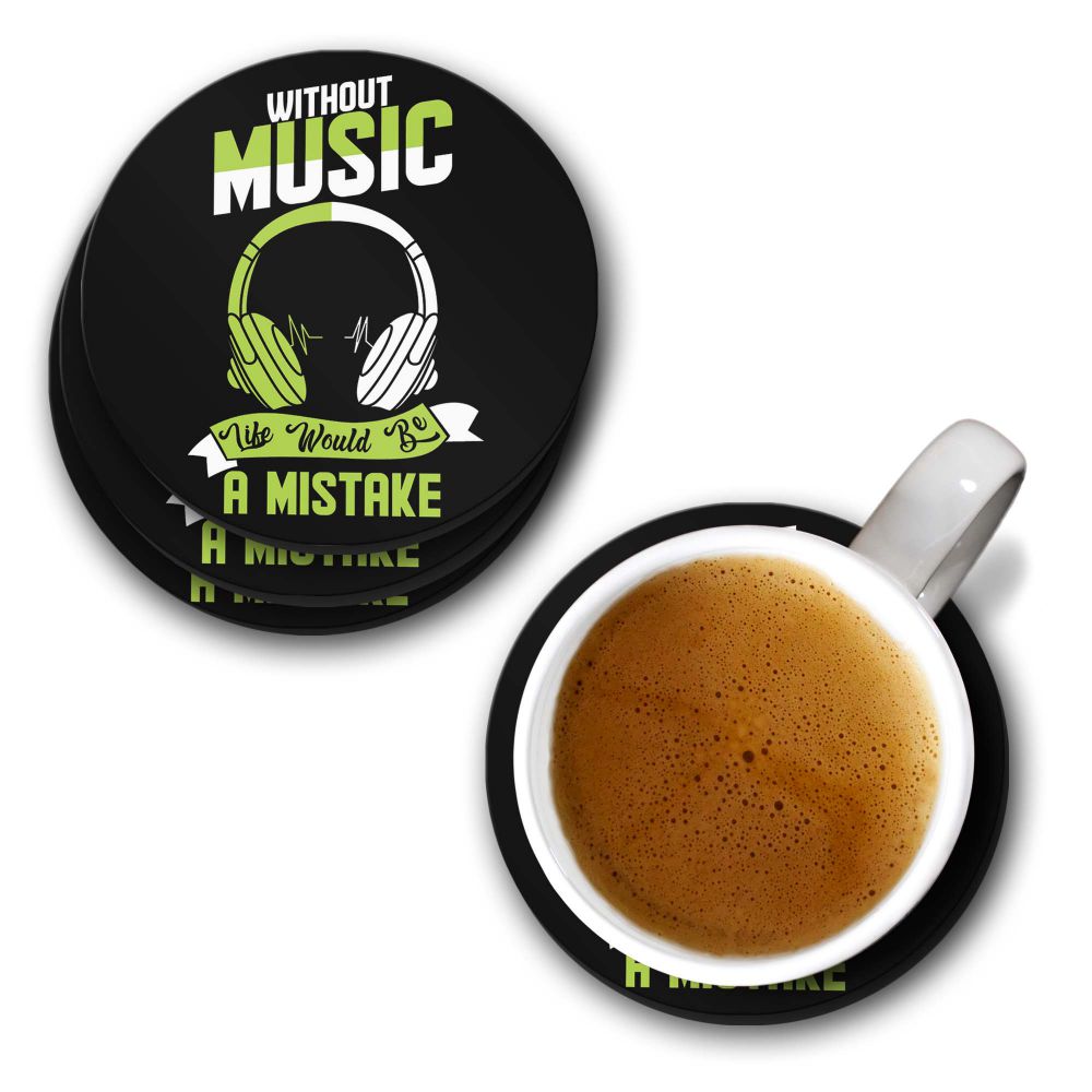 Mistake Without Music Coasters