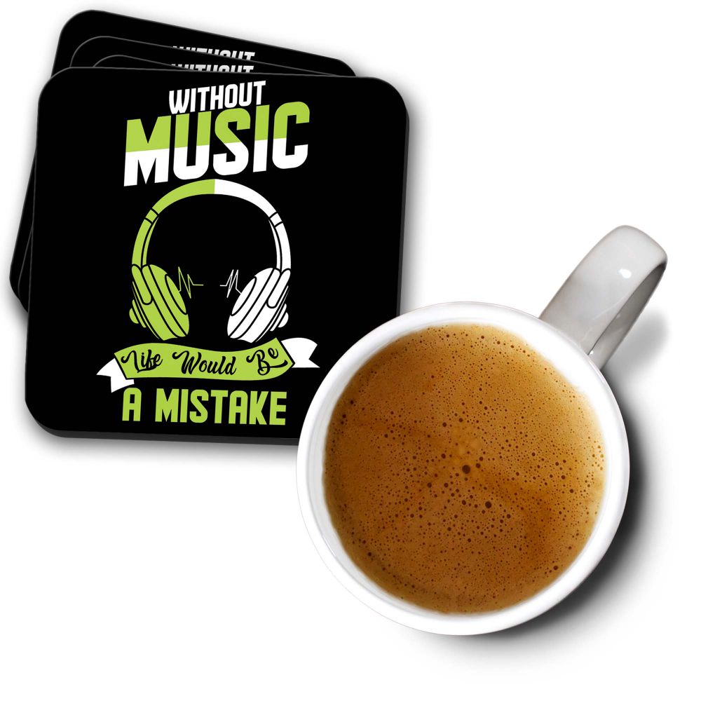Mistake Without Music Coasters