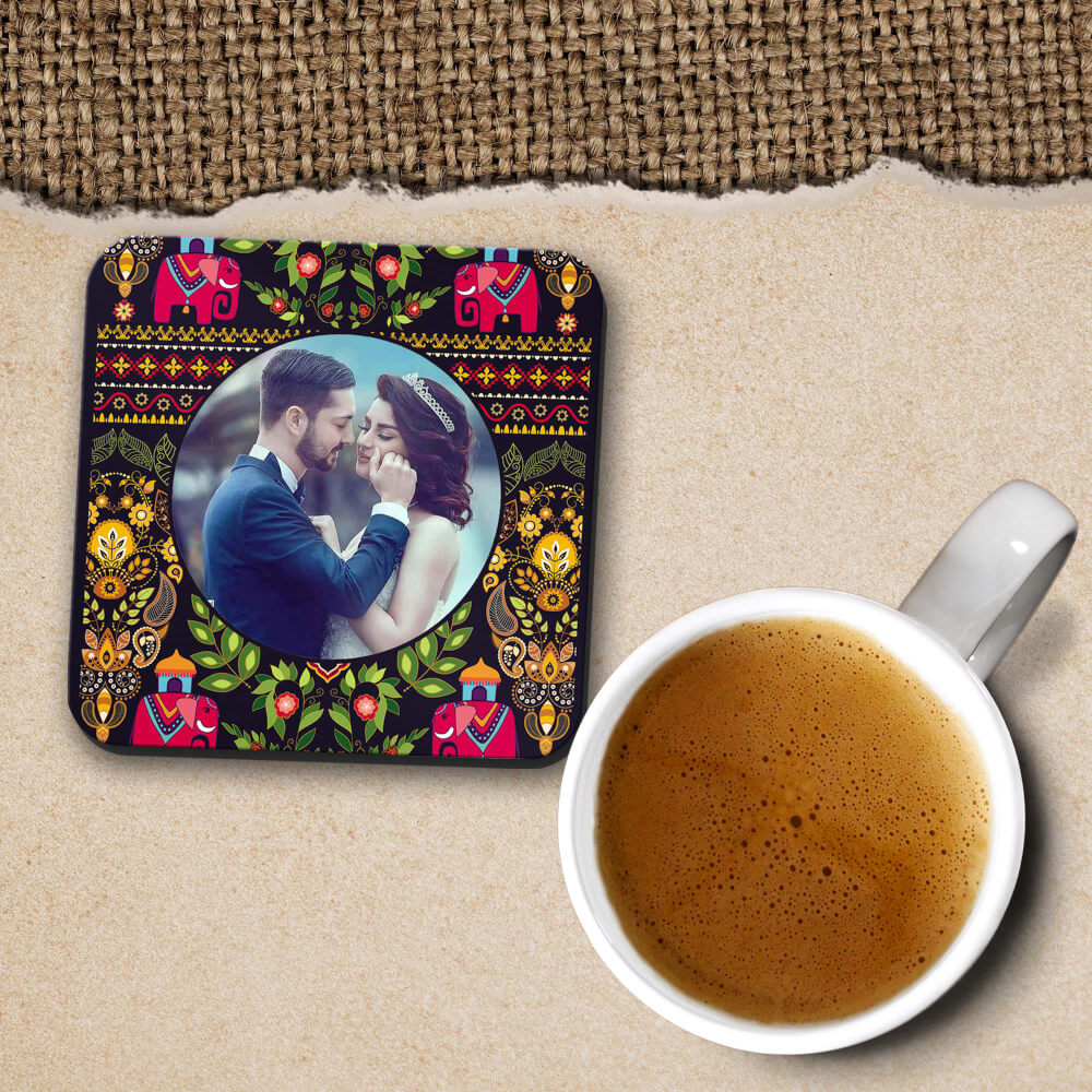 Mughal Pattern Photo Coasters