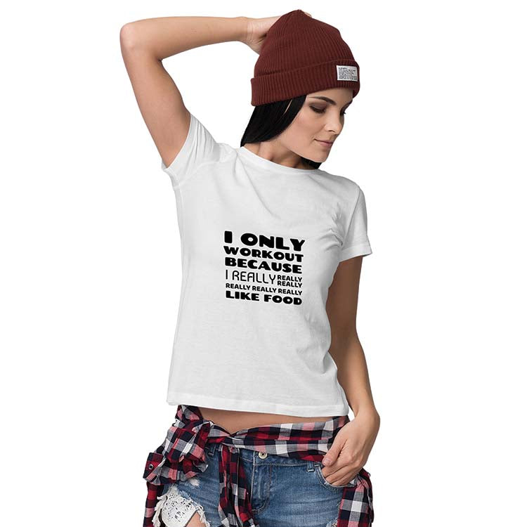 Really Like Food Women T-Shirt-White