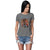 Ride In Style Women T-Shirt-Grey Melange