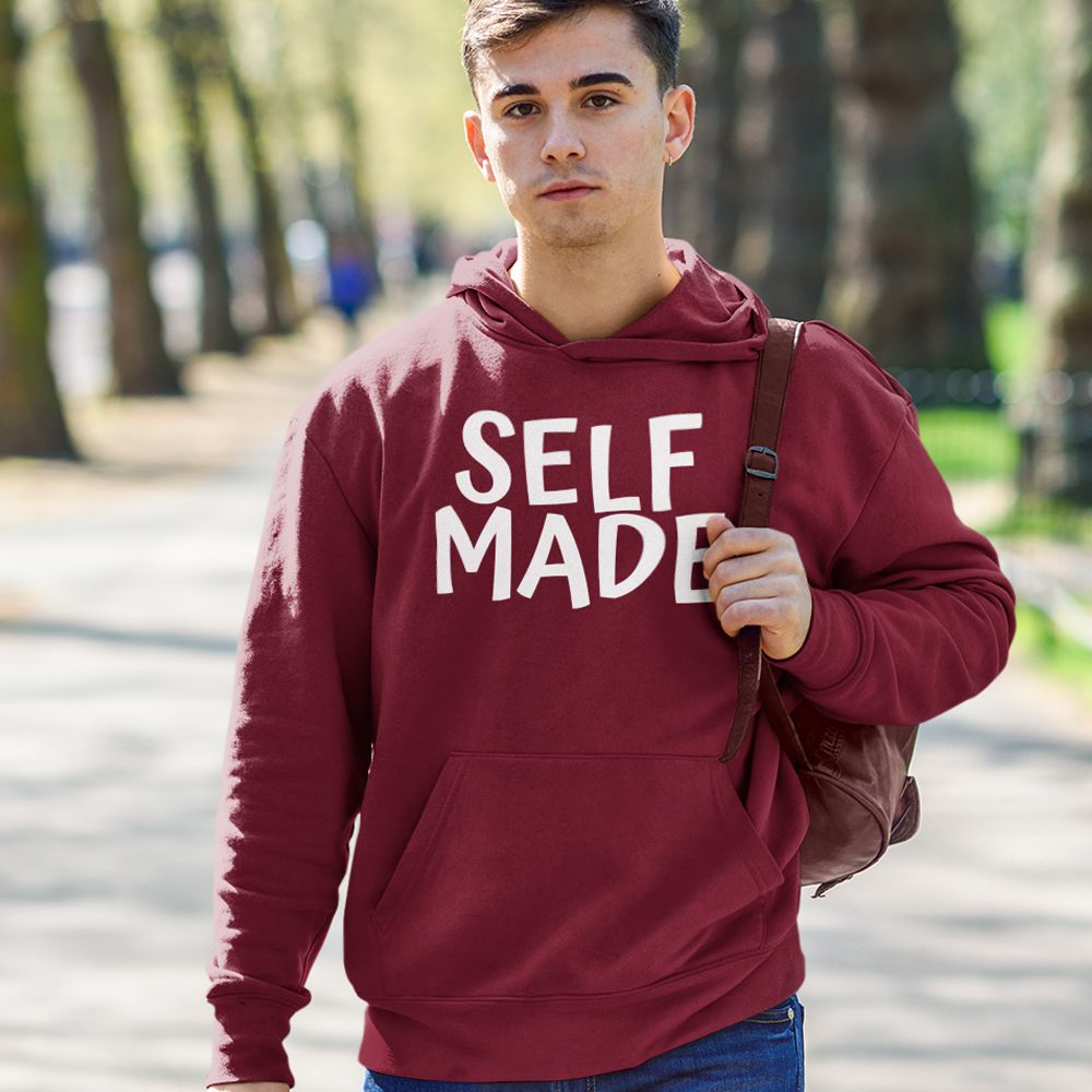 Self Made Hoodie-Maroon