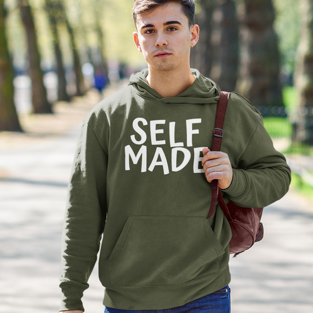 Self Made Hoodie-Olive