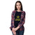 Star Born Customised Month Women T-Shirt-Navy Blue