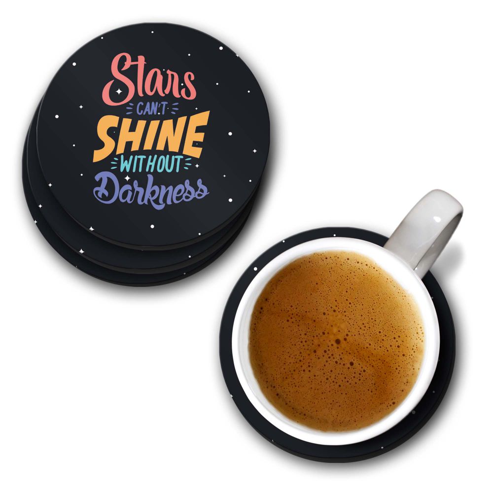 Stars Shine in Darkness Coasters