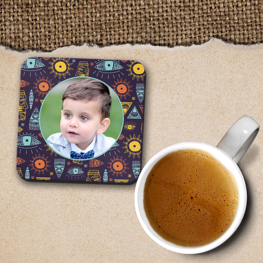 Traditional Pattern Photo Coasters