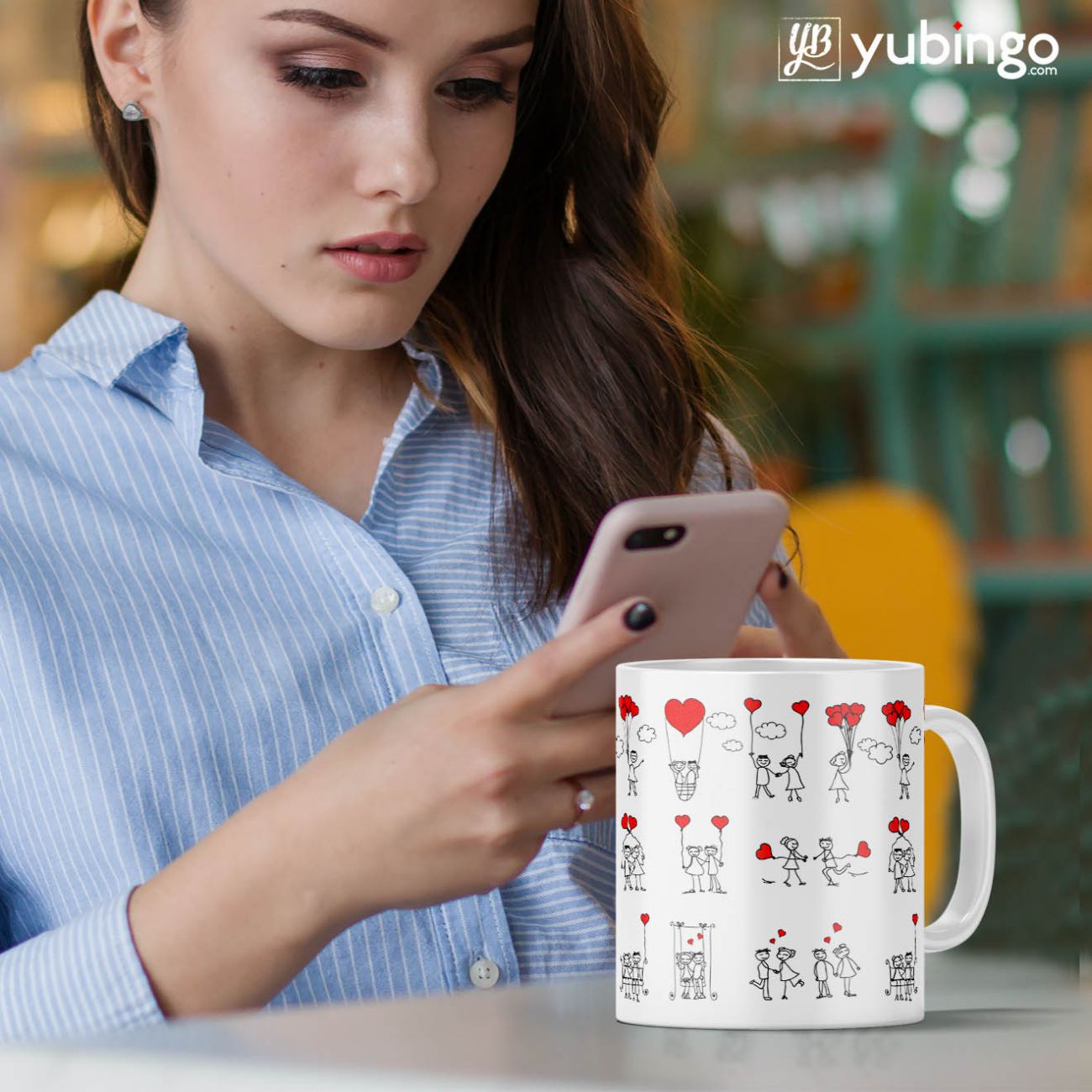 Buy YuBingo Gift for Romantic Couples - Ceramic Coffee Mug, Tea